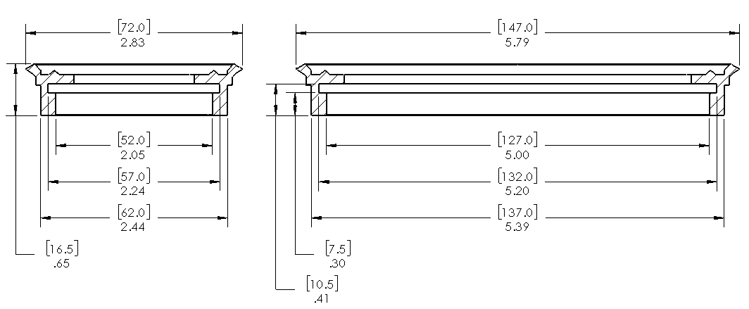 Enlarge Dimensional Drawing