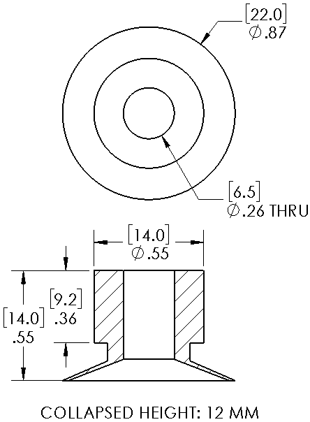 Enlarge Dimensional Drawing