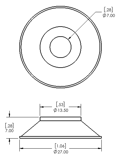 Enlarge Dimensional Drawing