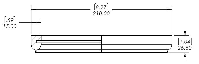 Enlarge Dimensional Drawing