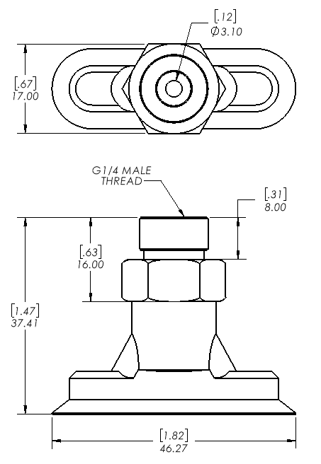 Enlarge Dimensional Drawing