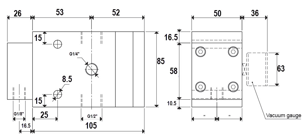 Enlarge Dimensional Drawing