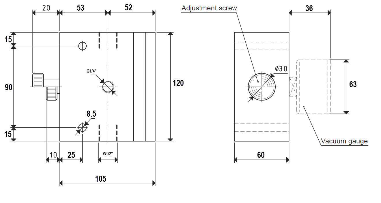 Enlarge Dimensional Drawing