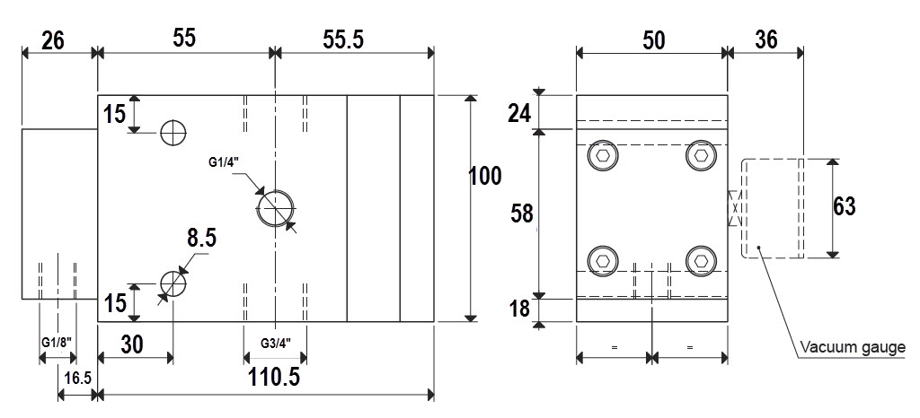Enlarge Dimensional Drawing