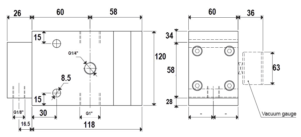 Enlarge Dimensional Drawing