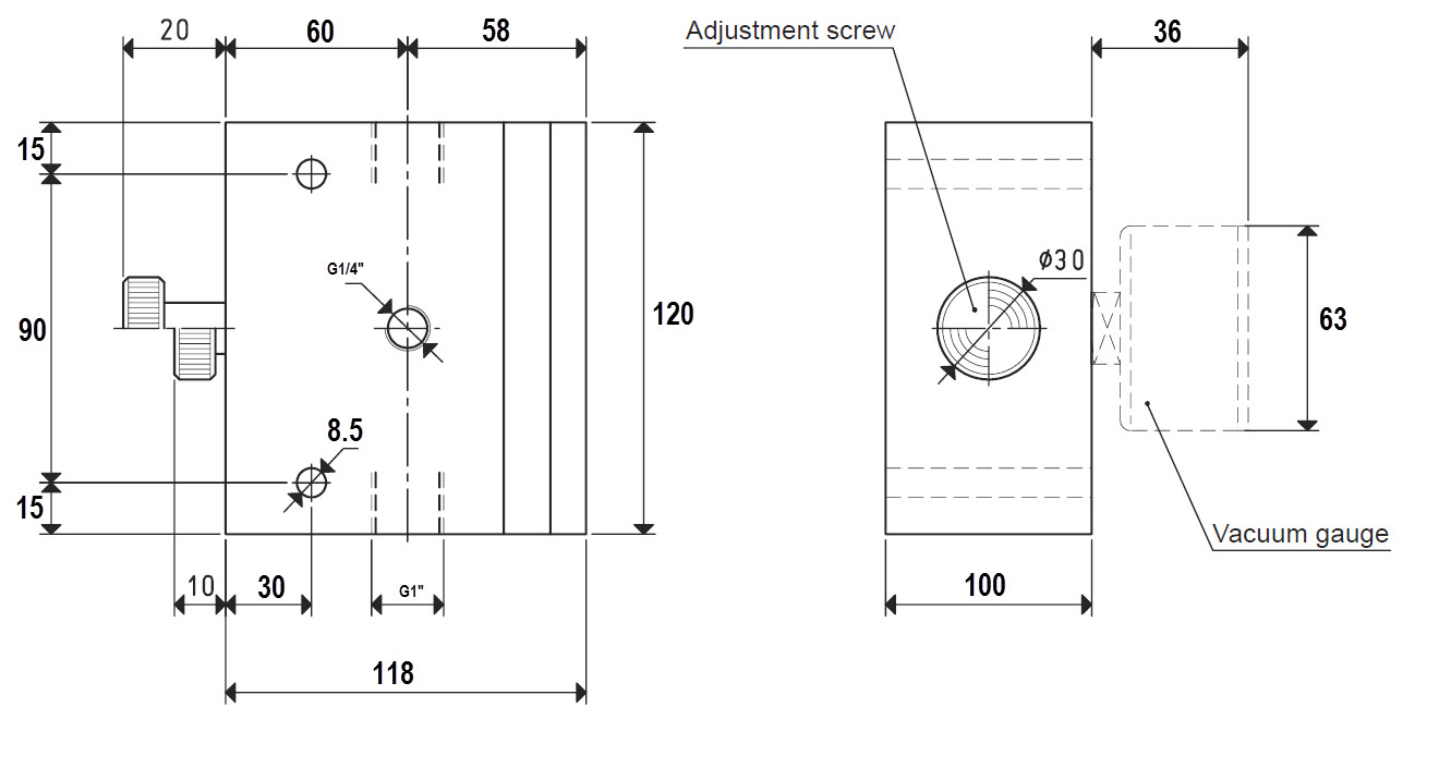 Enlarge Dimensional Drawing