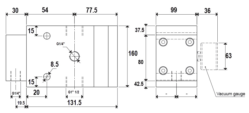 Enlarge Dimensional Drawing