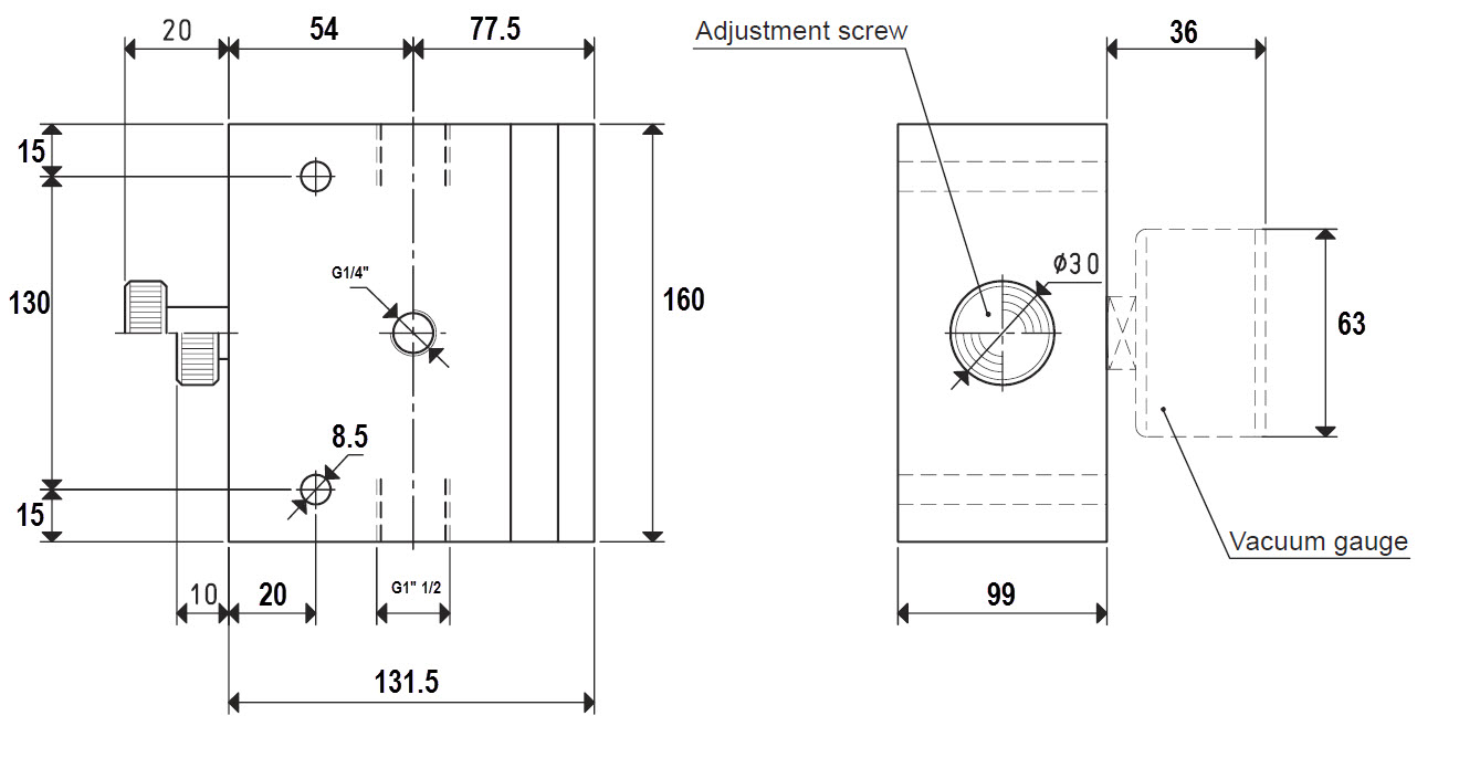 Enlarge Dimensional Drawing