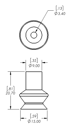 Enlarge Dimensional Drawing