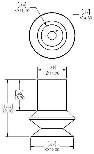 Enlarge Dimensional Drawing