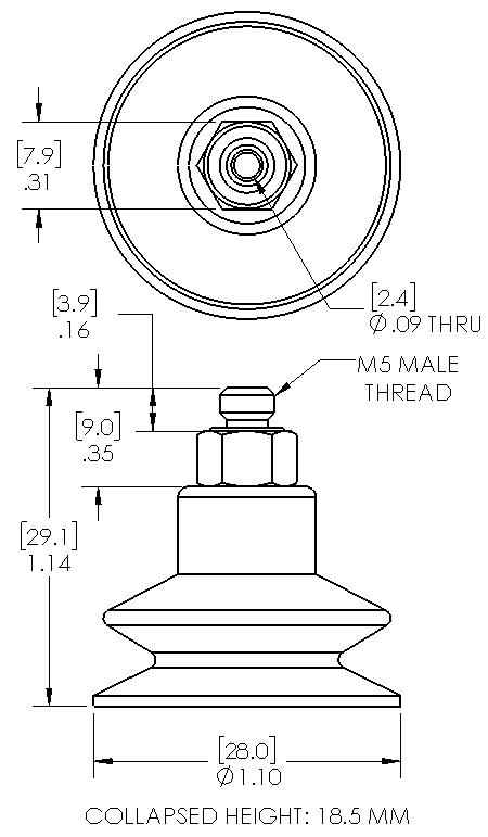 Enlarge Dimensional Drawing