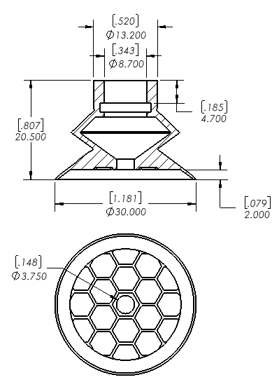 Enlarge Dimensional Drawing