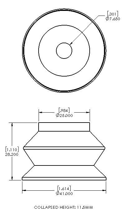Enlarge Dimensional Drawing