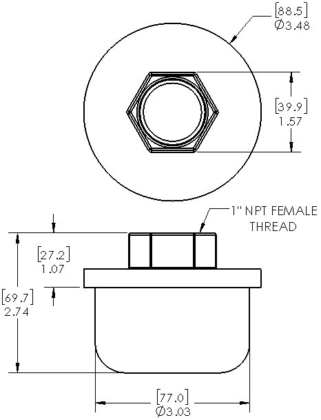 Enlarge Dimensional Drawing