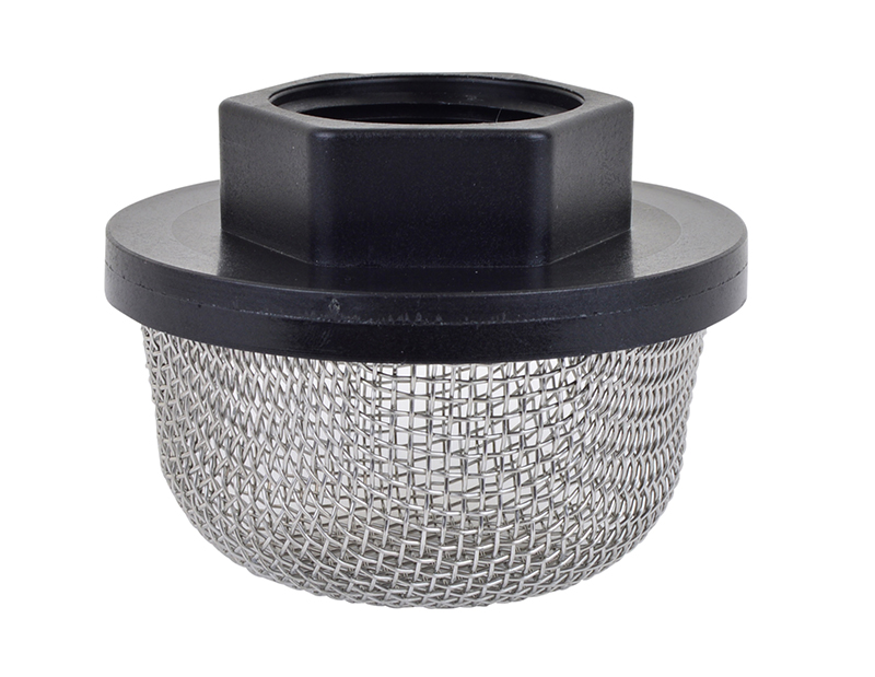 VacMotion USA product 20506 11/4 FNPT Nylon suction line strainer