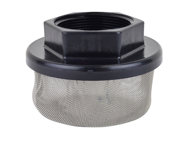 VacMotion USA product 20523 2 FNPT Nylon suction line strainer, 30 mesh