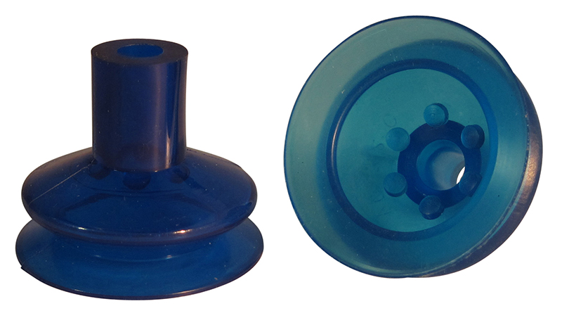 Blue Vinyl, Silicone & Urethane Vacuum Suction Cups - All-Vac Industries