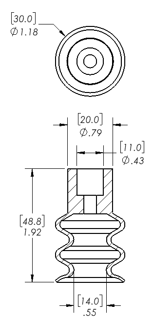 Enlarge Dimensional Drawing