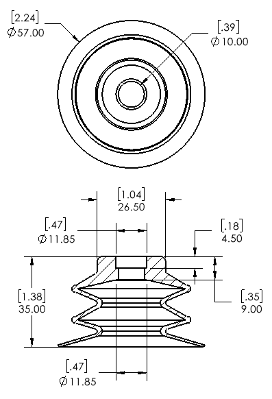 Enlarge Dimensional Drawing