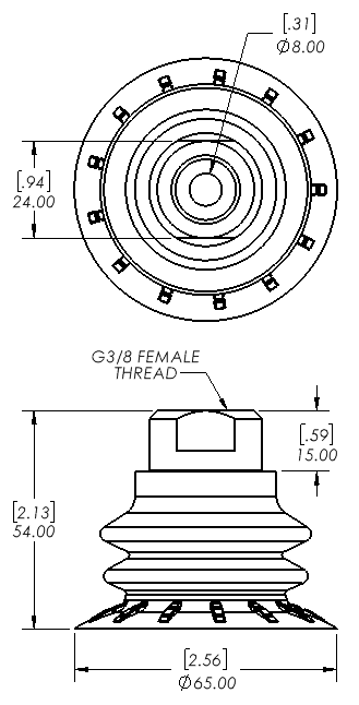 Enlarge Dimensional Drawing