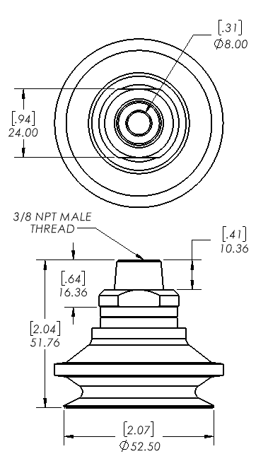 Enlarge Dimensional Drawing