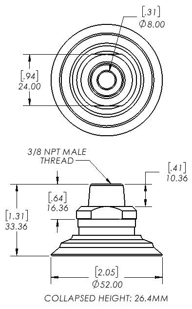 Enlarge Dimensional Drawing