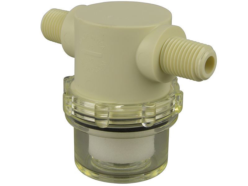 VacMotion USA product: PVF.25MN-PE - 1/4 NPT male vacuum filter with PE ...