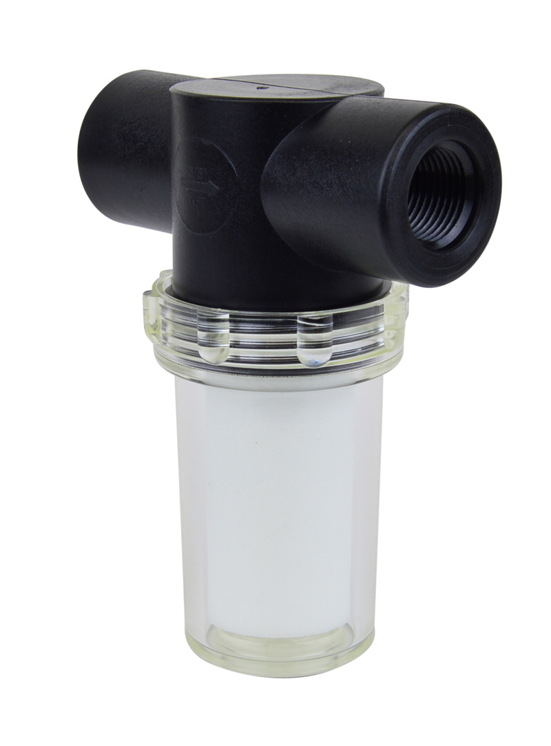 VacMotion USA product PVF.375LPE Plastic vacuum filter with long