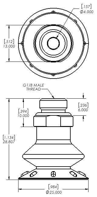 Enlarge Dimensional Drawing