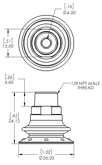 Enlarge Dimensional Drawing