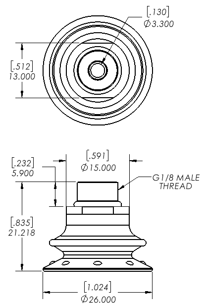 Enlarge Dimensional Drawing