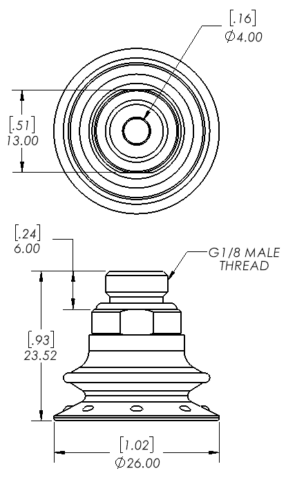 Enlarge Dimensional Drawing